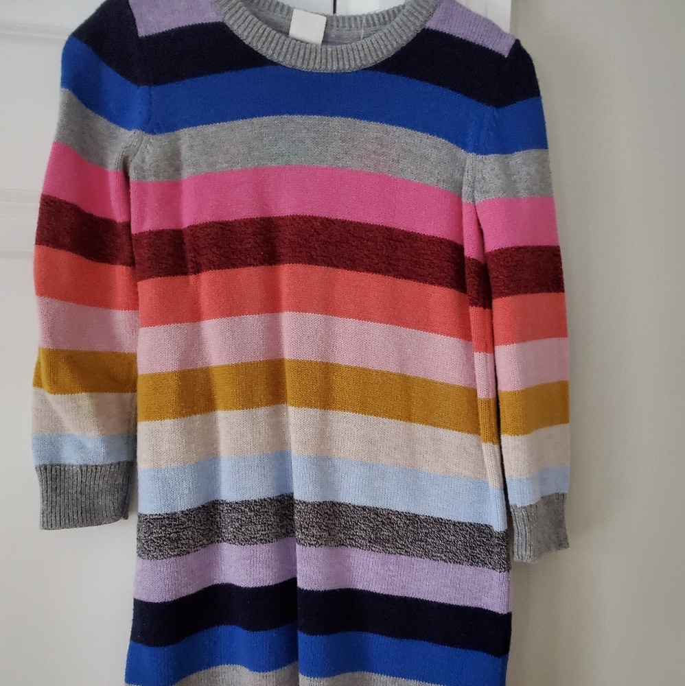 Gap Girls Crazy Stripe Sweater Dress